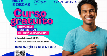 Águas de Valadares abre inscrições para curso gratuito de hidráulica básica
