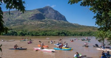 Águas de Valadares promoveu domingo de esporte e conexão com o rio Doce