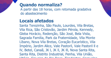 Conserto de rede no Vila Rica – conclusão prorrogada para as 17 horas