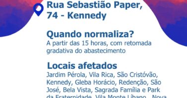 Conserto de rede do Kennedy: confira bairros afetados